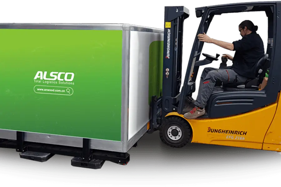Alsco makes reusable boxes