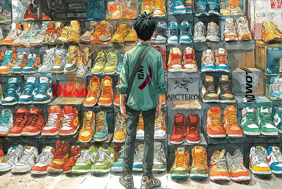 Illustration of Anta and its purchased brands