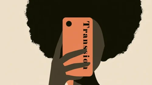Illustration of Transsion mobile phone in Africa
