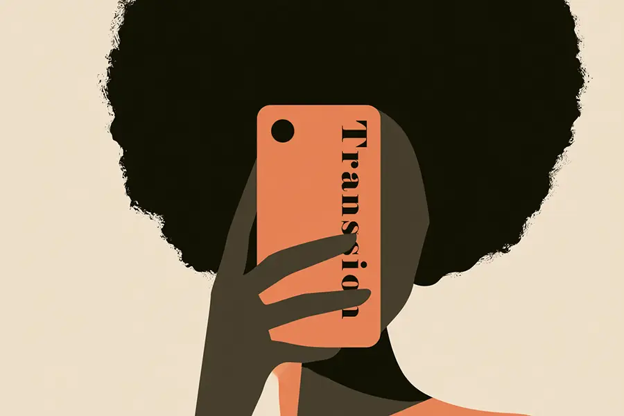 Illustration of Transsion mobile phone in Africa