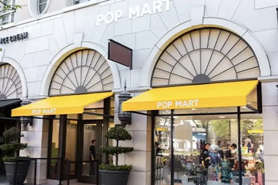 Pop Mart operates stores